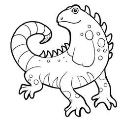 Dibujo para colorear: Iguana (Animales) #188795 - Dibujos para Colorear e Imprimir Gratis