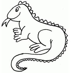 Dibujo para colorear: Iguana (Animales) #188797 - Dibujos para Colorear e Imprimir Gratis