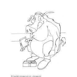 Dibujo para colorear: Jabalí (Animales) #14701 - Dibujos para Colorear e Imprimir Gratis