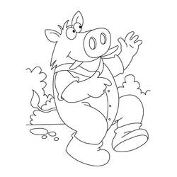 Dibujo para colorear: Jabalí (Animales) #14711 - Dibujos para Colorear e Imprimir Gratis