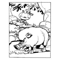 Dibujo para colorear: Jabalí (Animales) #14740 - Dibujos para Colorear e Imprimir Gratis