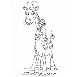 Dibujo para colorear: Jirafa (Animales) #7254 - Dibujos para Colorear e Imprimir Gratis
