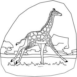 Dibujo para colorear: Jirafa (Animales) #7289 - Dibujos para Colorear e Imprimir Gratis
