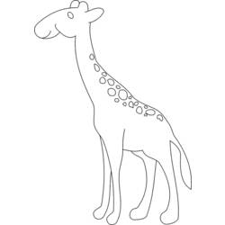 Dibujo para colorear: Jirafa (Animales) #7293 - Dibujos para Colorear e Imprimir Gratis