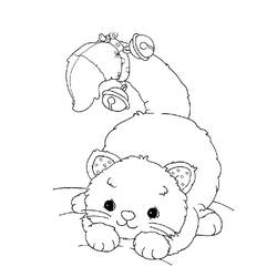 Dibujo para colorear: Kitten (Animales) #18045 - Dibujos para Colorear e Imprimir Gratis