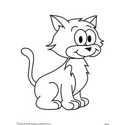Dibujo para colorear: Kitten (Animales) #18054 - Dibujos para Colorear e Imprimir Gratis