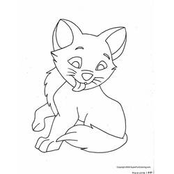 Dibujo para colorear: Kitten (Animales) #18057 - Dibujos para Colorear e Imprimir Gratis
