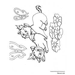 Dibujo para colorear: Kitten (Animales) #18083 - Dibujos para Colorear e Imprimir Gratis