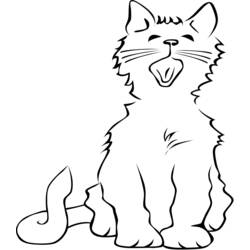 Dibujo para colorear: Kitten (Animales) #18111 - Dibujos para Colorear e Imprimir Gratis