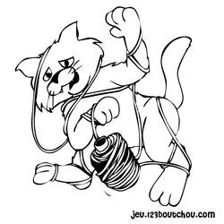 Dibujo para colorear: Kitten (Animales) #18178 - Dibujos para Colorear e Imprimir Gratis