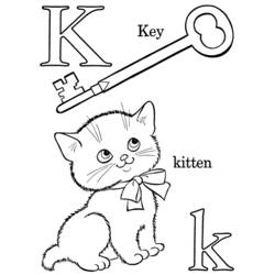 Dibujo para colorear: Kitten (Animales) #18193 - Dibujos para Colorear e Imprimir Gratis