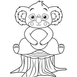 Dibujo Koala (Animales) #217738 para imprimir y colorear