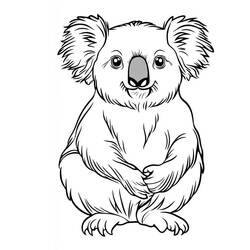 Dibujo Koala (Animales) #217741 para imprimir y colorear