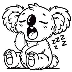 Dibujo Koala (Animales) #217744 para imprimir y colorear