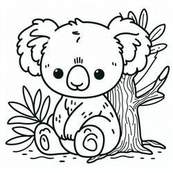 Dibujo Koala (Animales) #217745 para imprimir y colorear