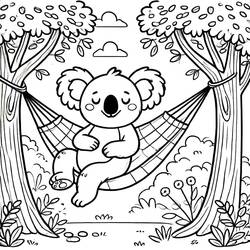 Dibujo Koala (Animales) #217751 para imprimir y colorear