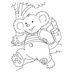 Dibujo para colorear: Koala (Animales) #9329 - Dibujos para Colorear e Imprimir Gratis