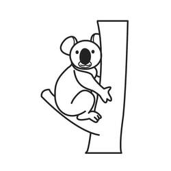 Dibujo para colorear: Koala (Animales) #9389 - Dibujos para Colorear e Imprimir Gratis