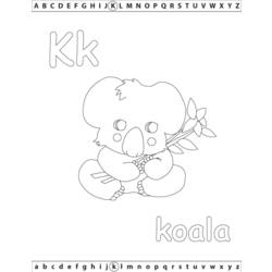 Dibujo para colorear: Koala (Animales) #9392 - Dibujos para Colorear e Imprimir Gratis