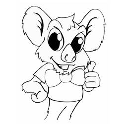 Dibujo para colorear: Koala (Animales) #9478 - Dibujos para Colorear e Imprimir Gratis