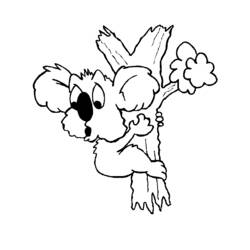 Dibujo para colorear: Koala (Animales) #9485 - Dibujos para Colorear e Imprimir Gratis