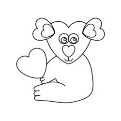 Dibujo para colorear: Koala (Animales) #9486 - Dibujos para Colorear e Imprimir Gratis