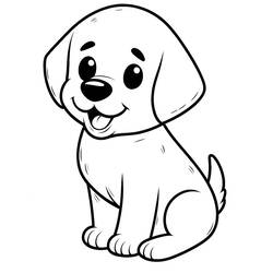 Dibujo para colorear: Labrador (Animales) #220728 - Dibujos para Colorear e Imprimir Gratis