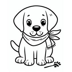 Dibujos para colorear: Labrador - Dibujos para Colorear e Imprimir Gratis