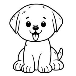 Dibujo para colorear: Labrador (Animales) #220731 - Dibujos para Colorear e Imprimir Gratis