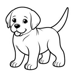 Dibujo para colorear: Labrador (Animales) #220733 - Dibujos para Colorear e Imprimir Gratis