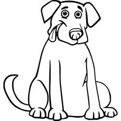Dibujo para colorear: Labrador (Animales) #220746 - Dibujos para Colorear e Imprimir Gratis