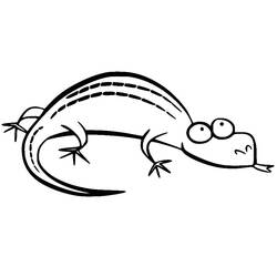 Dibujo para colorear: Lagarto (Animales) #179641 - Dibujos para Colorear e Imprimir Gratis