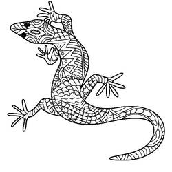 Dibujo para colorear: Lagarto (Animales) #179644 - Dibujos para Colorear e Imprimir Gratis