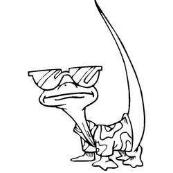 Dibujo para colorear: Lagarto (Animales) #179646 - Dibujos para Colorear e Imprimir Gratis