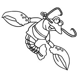 Dibujo para colorear: Langosta (Animales) #186716 - Dibujos para Colorear e Imprimir Gratis