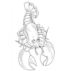 Dibujo para colorear: Langosta (Animales) #186719 - Dibujos para Colorear e Imprimir Gratis