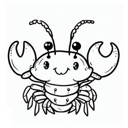 Dibujo para colorear: Langosta (Animales) #186722 - Dibujos para Colorear e Imprimir Gratis