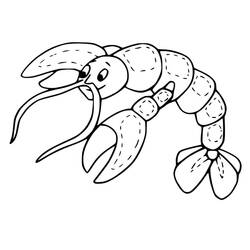 Dibujo para colorear: Langosta (Animales) #186727 - Dibujos para Colorear e Imprimir Gratis