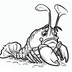 Dibujo para colorear: Langosta (Animales) #186732 - Dibujos para Colorear e Imprimir Gratis