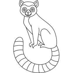 Dibujo Lémur (Animales) #219675 para imprimir y colorear