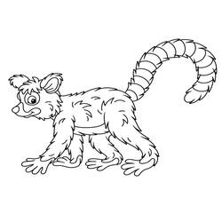 Dibujo Lémur (Animales) #219678 para imprimir y colorear