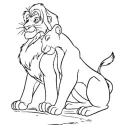 Dibujo para colorear: León (Animales) #10247 - Dibujos para Colorear e Imprimir Gratis