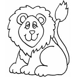 Dibujo para colorear: León (Animales) #10265 - Dibujos para Colorear e Imprimir Gratis