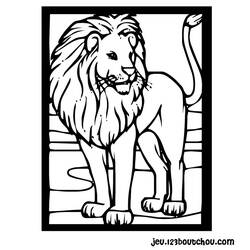 Dibujo para colorear: León (Animales) #10289 - Dibujos para Colorear e Imprimir Gratis