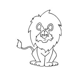Dibujo para colorear: León (Animales) #10300 - Dibujos para Colorear e Imprimir Gratis