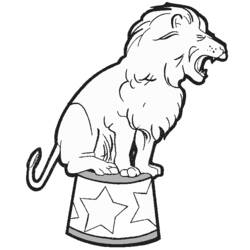 Dibujo para colorear: León (Animales) #10320 - Dibujos para Colorear e Imprimir Gratis