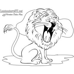 Dibujo para colorear: León (Animales) #10323 - Dibujos para Colorear e Imprimir Gratis