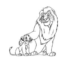 Dibujo para colorear: León (Animales) #10327 - Dibujos para Colorear e Imprimir Gratis