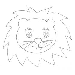 Dibujo para colorear: León (Animales) #10347 - Dibujos para Colorear e Imprimir Gratis