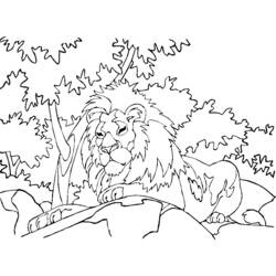 Dibujo para colorear: León (Animales) #10418 - Dibujos para Colorear e Imprimir Gratis